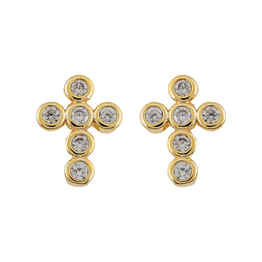 Mimi Mini Cross Earrings