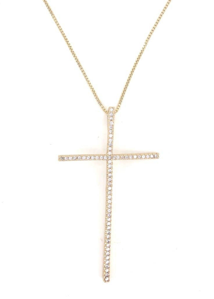 Moriah CZ Cross Necklace