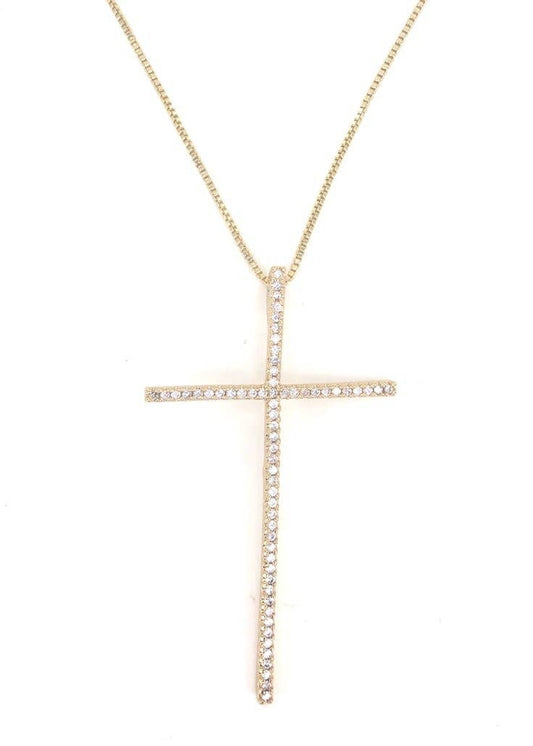 Moriah CZ Cross Necklace
