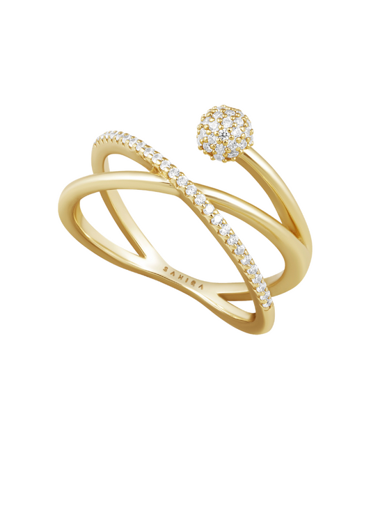 Harley Pave Twist Ring